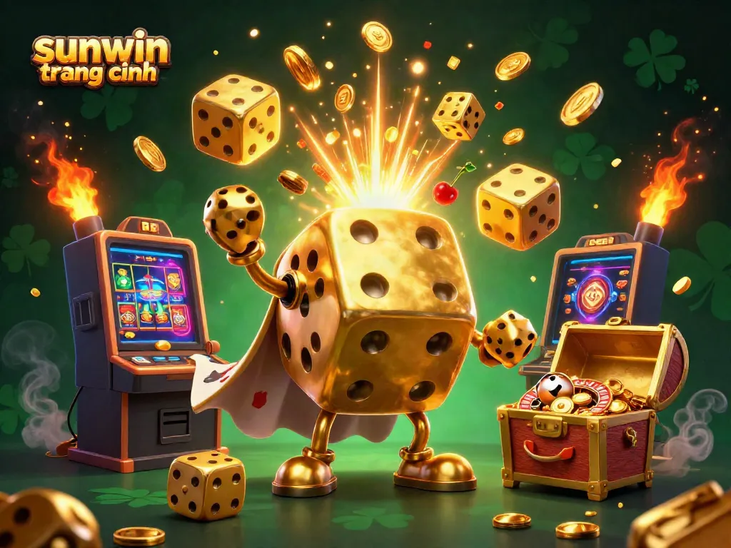 Experience thrilling gameplay with rich visuals at sunwin trang chính, depicting a lively casino atmosphere.