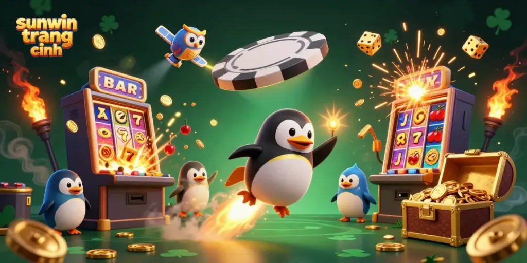 Experience the excitement with sunwin trang chính, as the golden penguin zooms to a casino-themed universe bursting with jackpots.